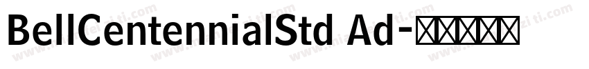 BellCentennialStd Ad字体转换